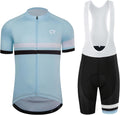 Coconut Ropamo CR Men's Cycling Jersey Set Road Bike Jersey Zipper Pocket Short Sleeves Cycling Kits Bib Shorts 3D Padded