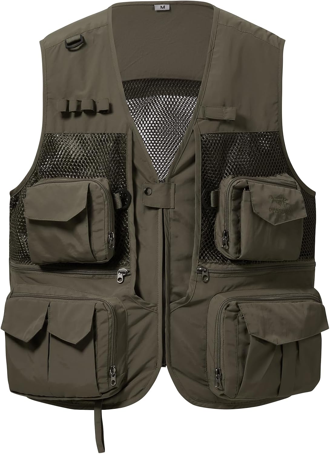 BASSDASH Men's Women's Utility Fishing Cargo Vest Outdoor Safari Photography Work Vest with Multi Pockets Mesh Back FV14