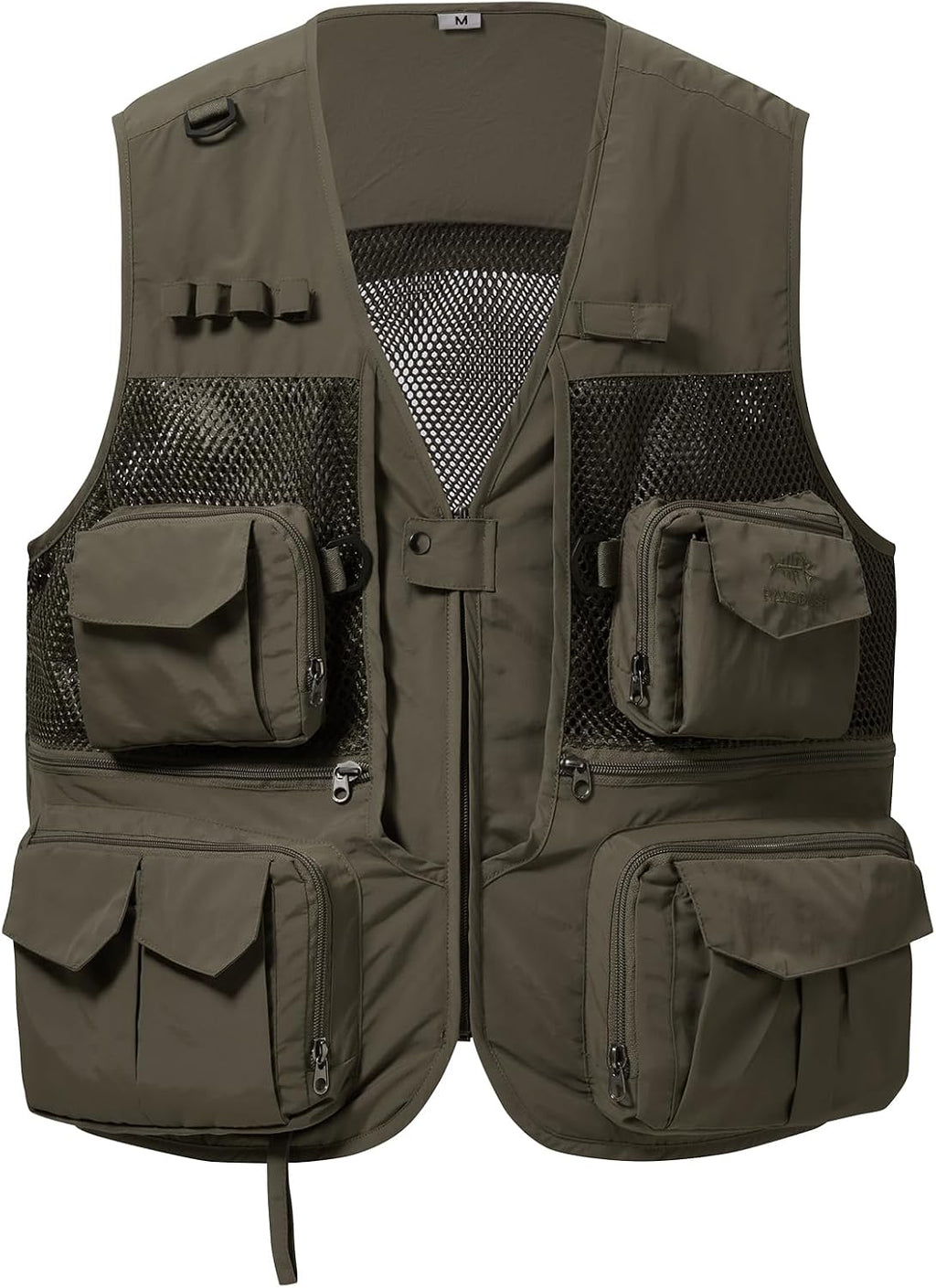 BASSDASH Men's Women's Utility Fishing Cargo Vest Outdoor Safari Photography Work Vest with Multi Pockets Mesh Back FV14