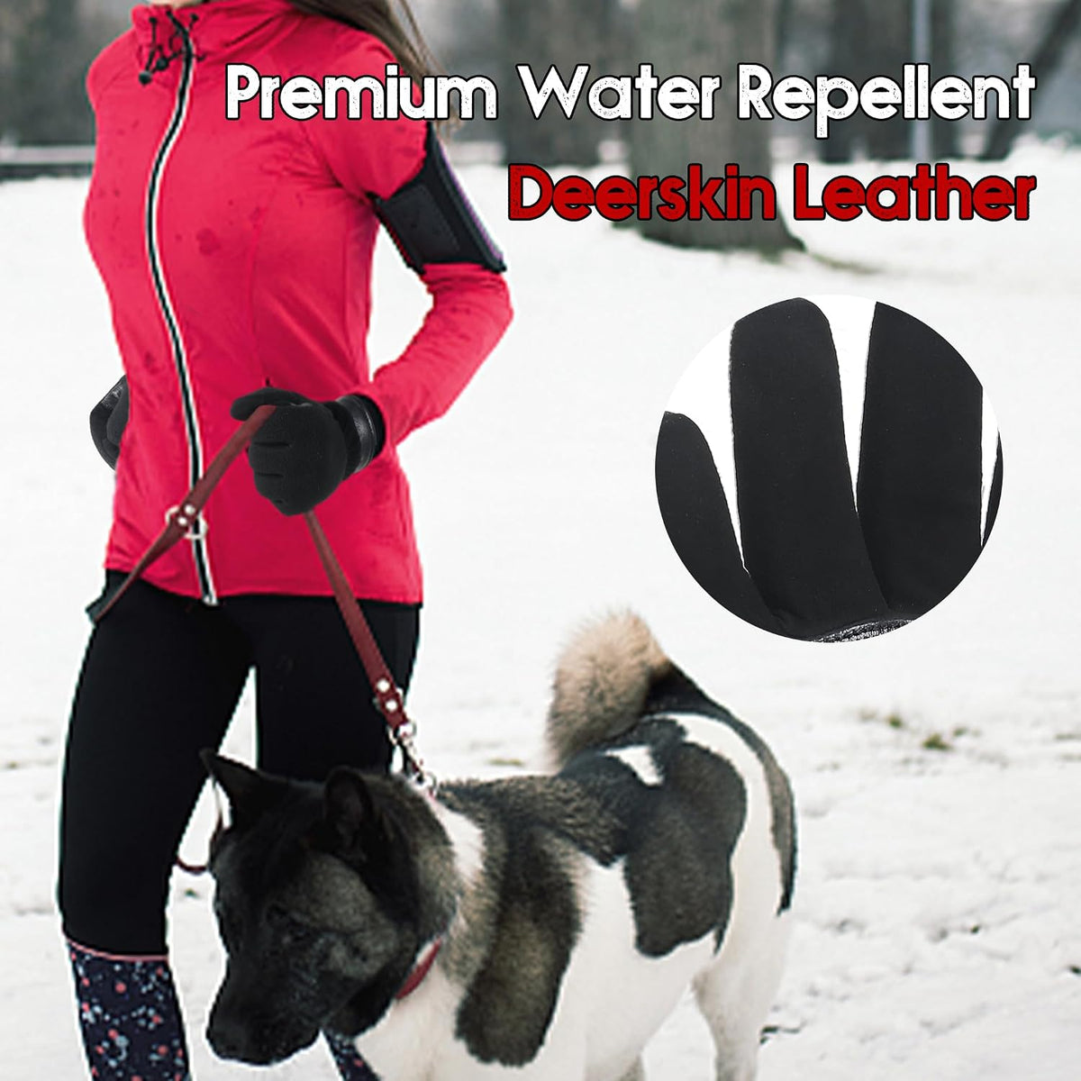 HANDLANDY Winter Work Gloves, 3M Thinsulate Waterproof Insulated Gloves