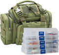 Dr.Fish Tackle Bag with 60 Fishing Lures Spinners Soft & Hard Baits
