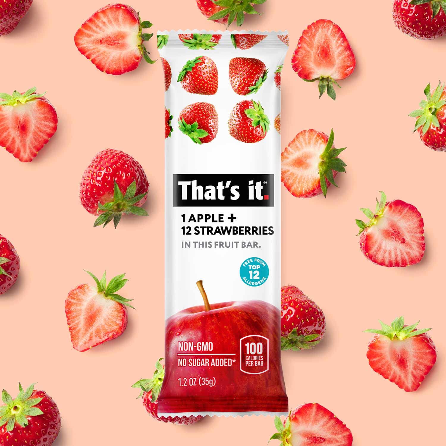 That's it. Variety Pack 100% Natural Real Fruit Bar, Best High Fiber Vegan, Gluten Free Healthy Snack, Paleo for Children & Adults, Non GMO No Added Sugar, No Preservatives Energy Food (12 Pack)