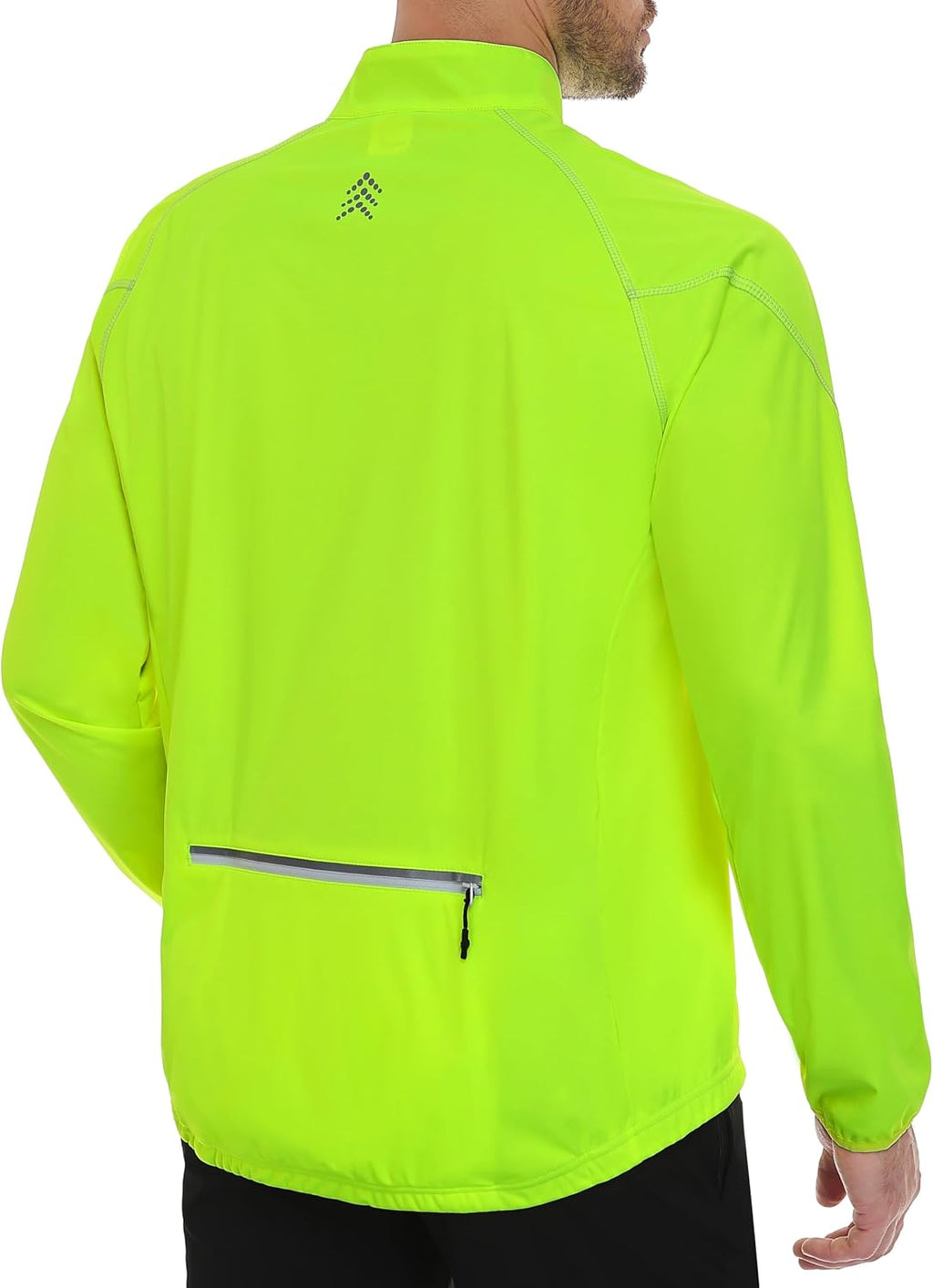 Little Donkey Andy Men's Cycling Jacket Long Sleeve Windproof Lightweight Jacket with Zipper Pocket for Running Biking