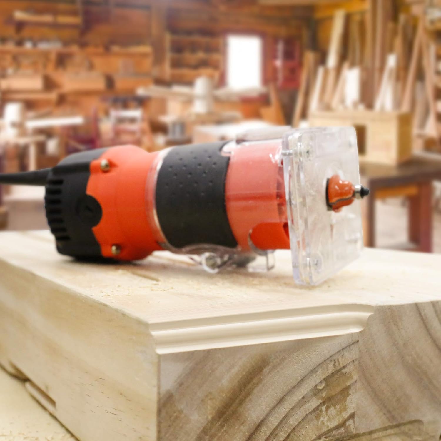 Compact Wood Router Tool for Woodworking, 800W Trim Router