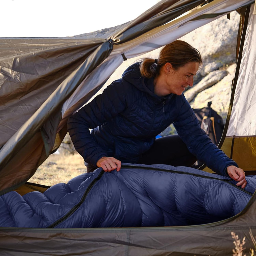 Envelope Camping Sleeping Bag Warm & Cool Weather for Adults