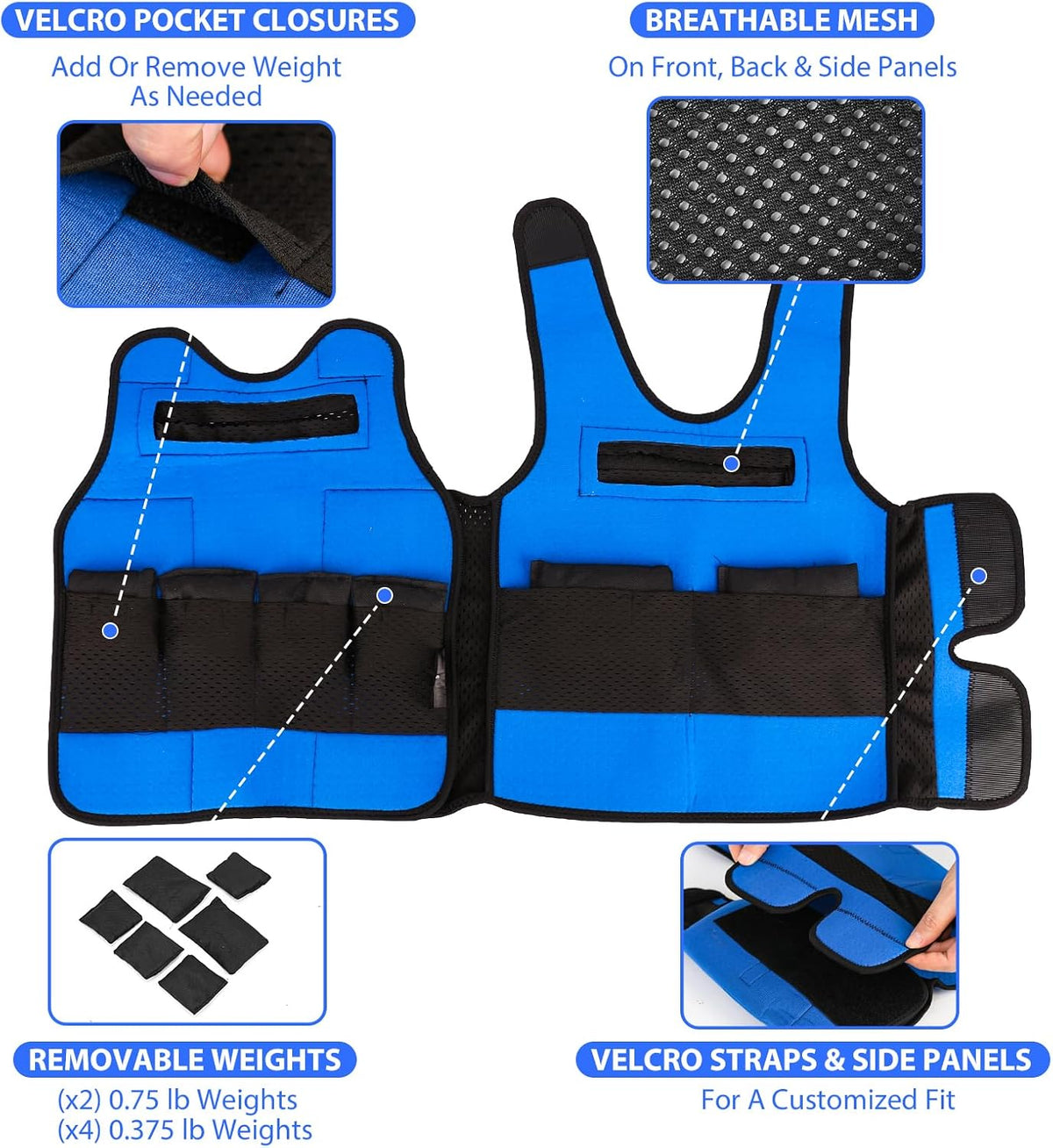 Weighted Vest for Kids,Neoprene Compression Vest