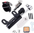Multi-Function Bike Bicycle Cycling Mechanic Repair Tool Kits with 16-in-1, Bicycle Saddle Bag, Mini Bike Pump 120 PSI & Glue-Less Puncture Kit, Mechanic Portable Tools Bag with All in one