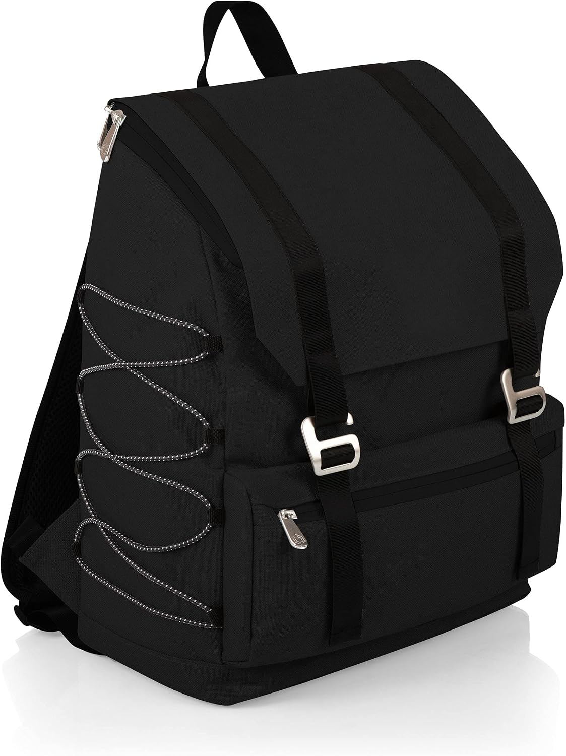 Picnic TIME OTG Traverse Backpack Cooler, Modern Backpack Cooler with 28-Can Capacity, Fully Insulated Outdoor Bag with Water Resistant Interior, Pockets, Straps, and Bottle Opener, (Black)