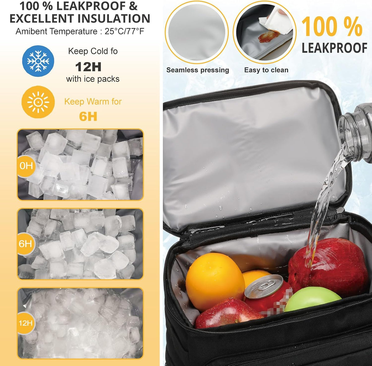 Tactical Backpack Cooler for Men,25L Insulated Lunch Ice Chest for Work