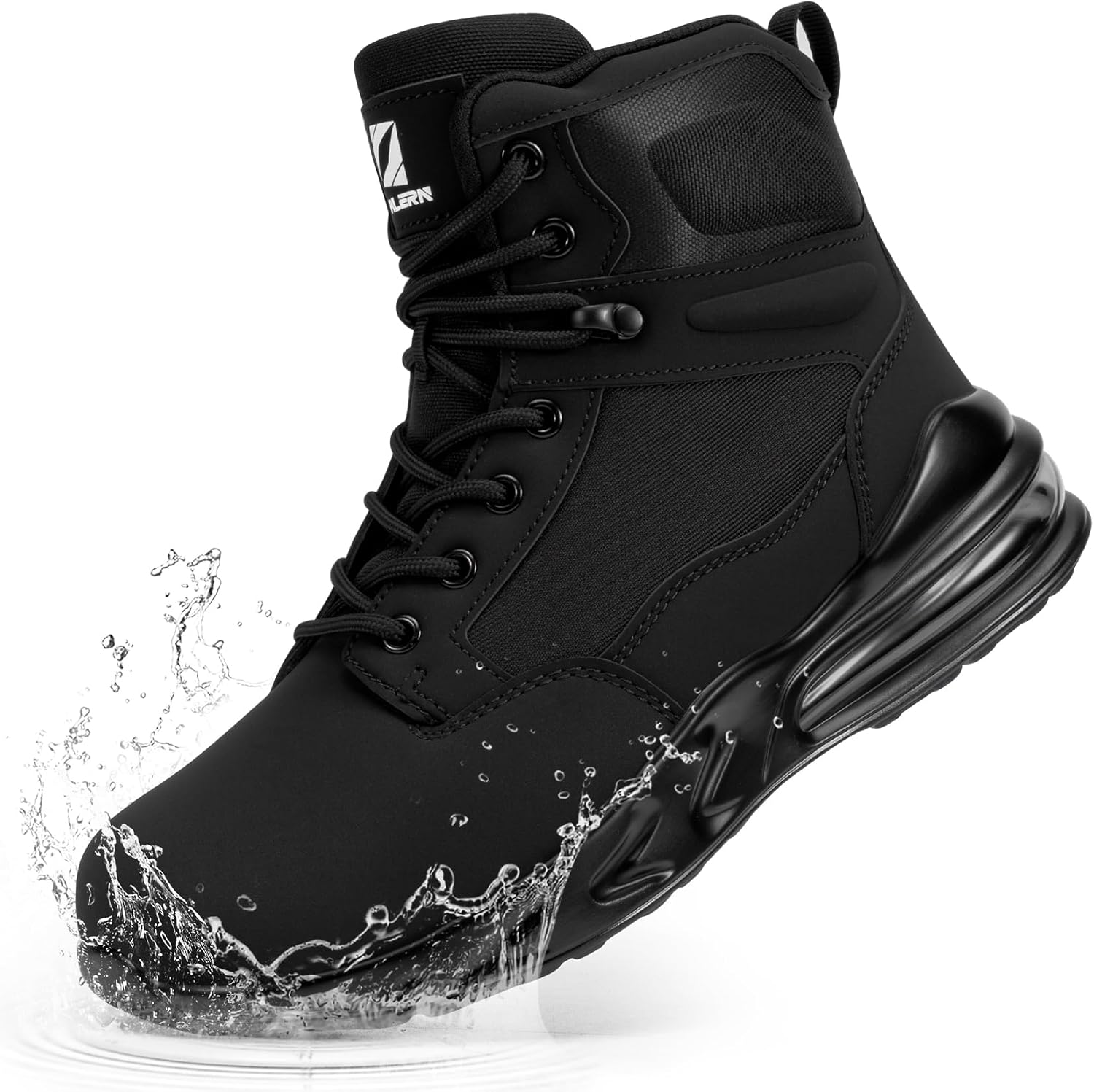 FENLERN Women's Waterproof Hiking Boots, Lightweight Non-Slip Trekking Boots with Side Zipper, Comfortable Cushion Support Outdoor Backpacking Camping Trail Shoes