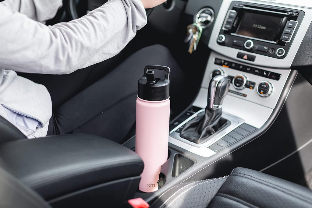 Simple Modern Insulated Water Bottle with Straw | 22oz | Black