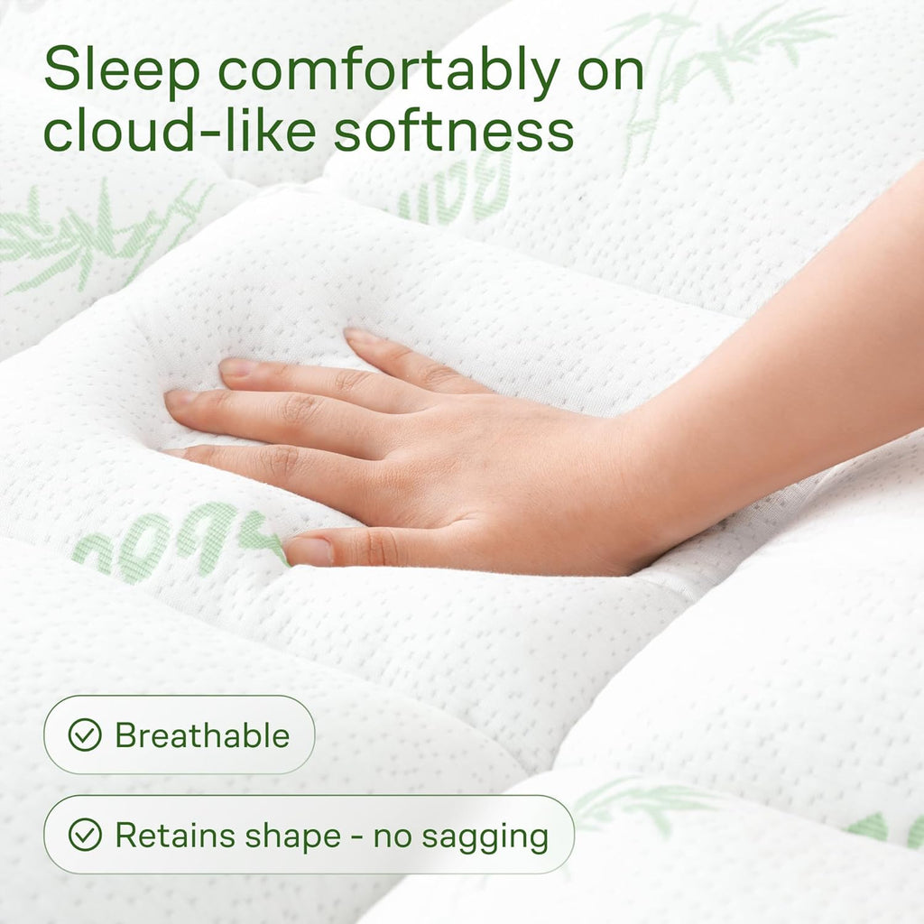 Niagara Sleep Solution Twin XL Ultra Soft Mattress Topper—Back Pain Relief
