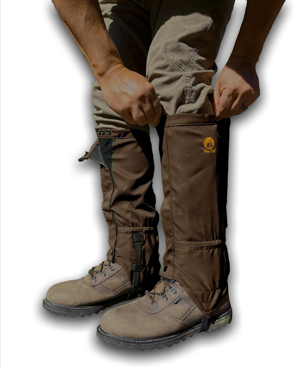 Pike Trail Adjustable Leg Gaiters - Lightweight, Waterproof - Leg Guards for Men & Women - Hiking Essentials Ideal for Hunting, Trekking & Fishing - 1 Pair