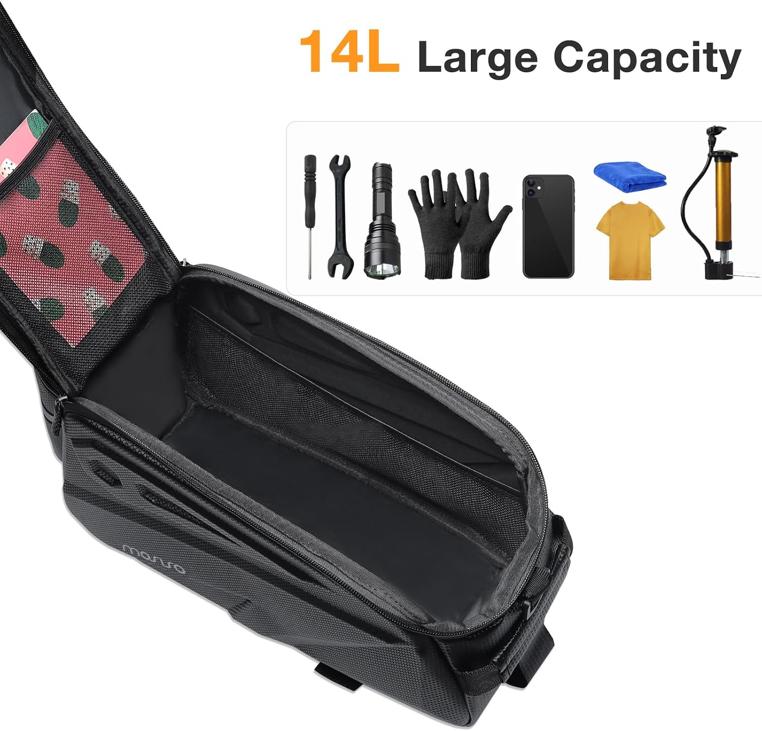 MOSISO Bike Rack Bag, Waterproof Bike Rear Rack Handbag Bicycle Trunk Bag