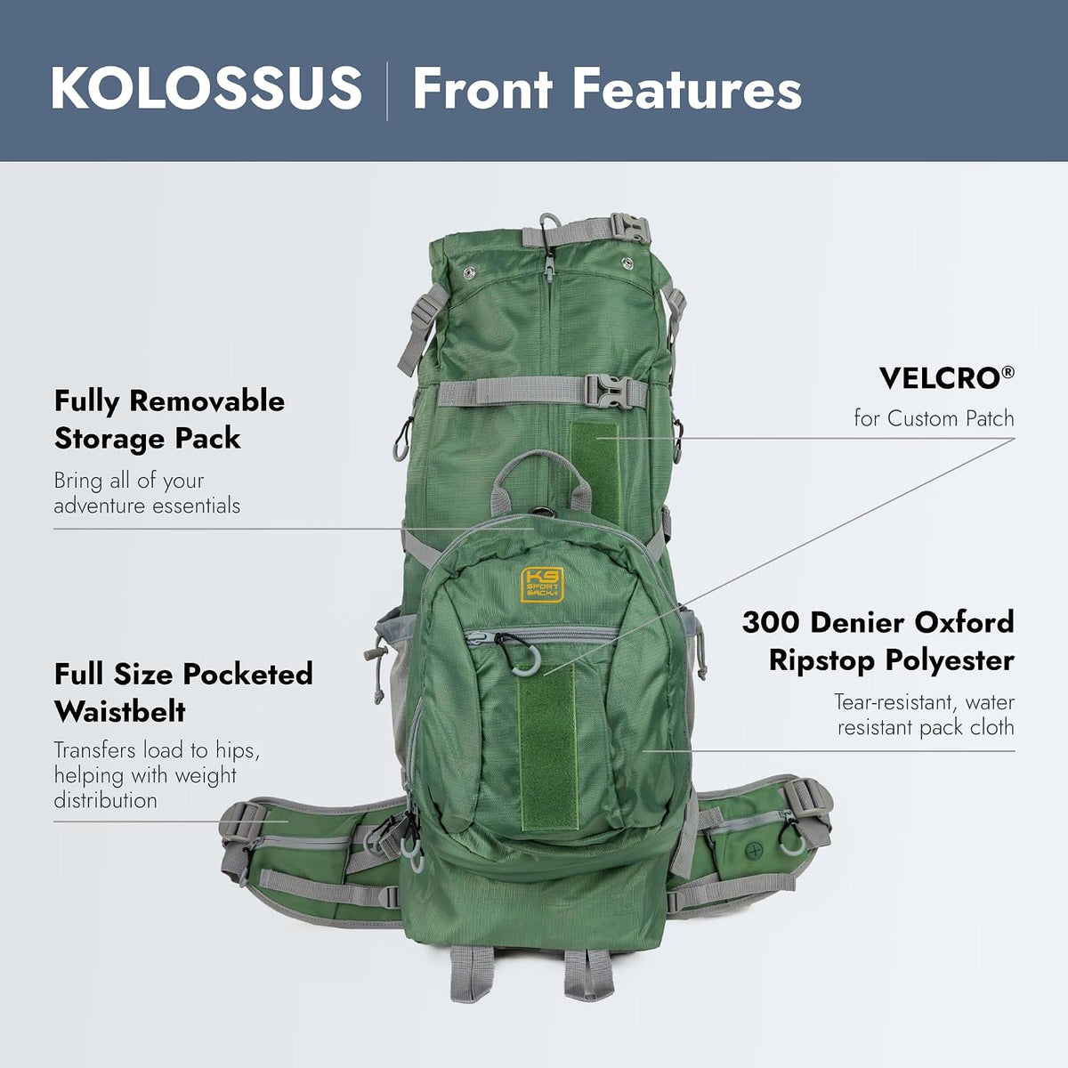 K9 Sport Sack Kolossus - X-Large, Myrtle Green