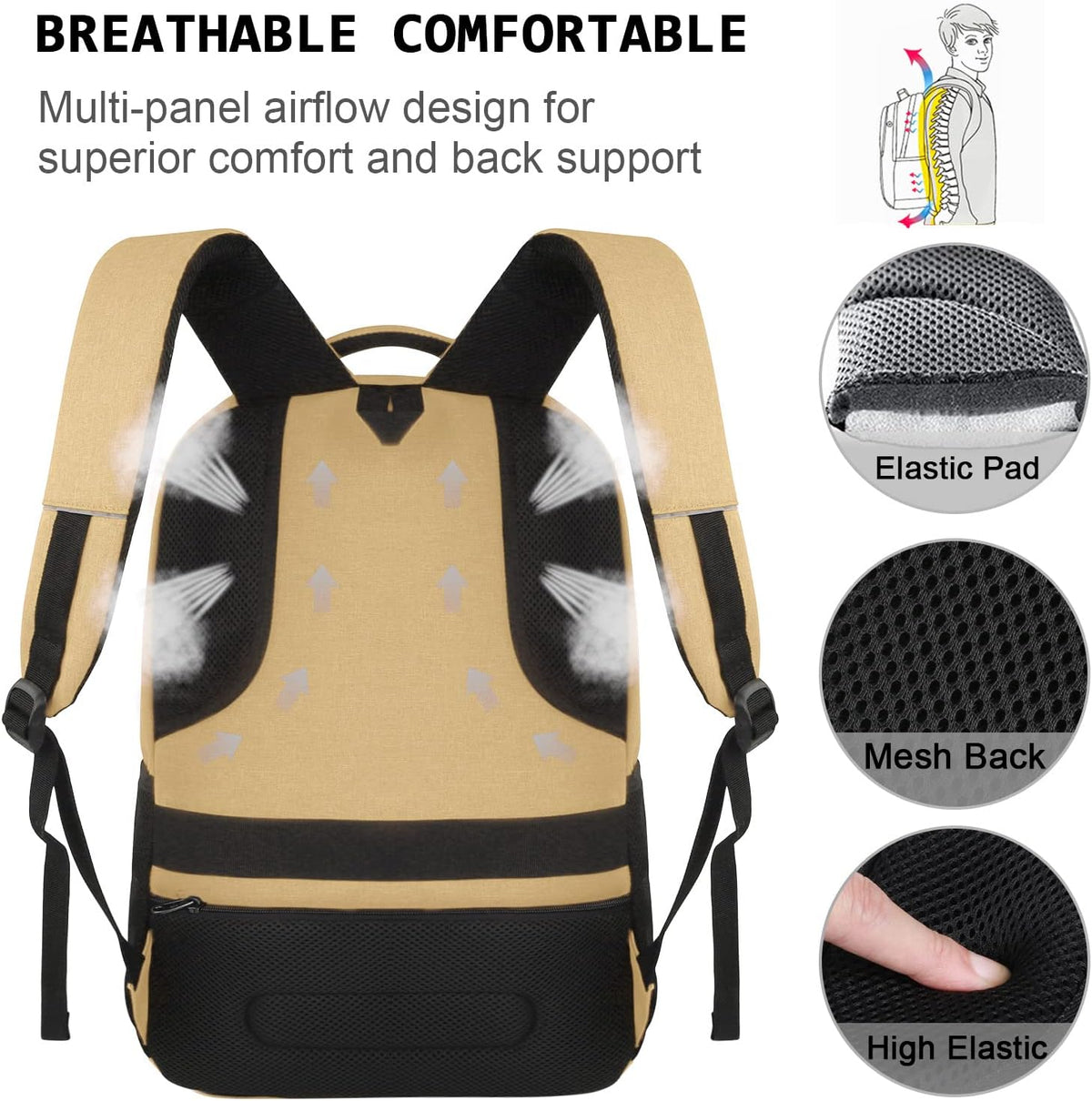Volher Laptop Backpack,Business Travel Anti Theft Slim College Backpack