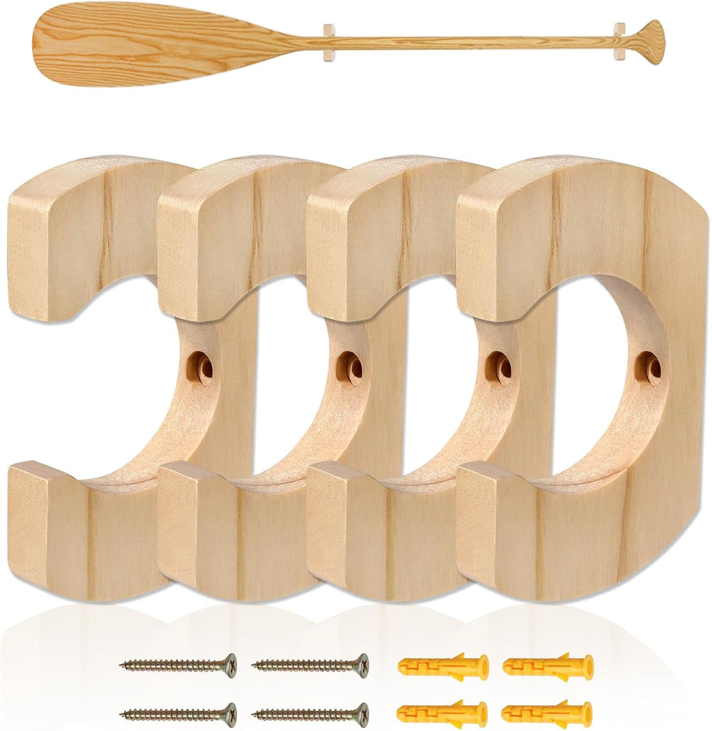 Wooden Paddle Hold Hanger Paddle Racks Wall Storage Paddle hanger