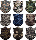 Neck Gaiter for Men Women Headwear Bandana Head Wrap Face Scarf Mask Cover Warmer Balaclava-Seamless & Versatile