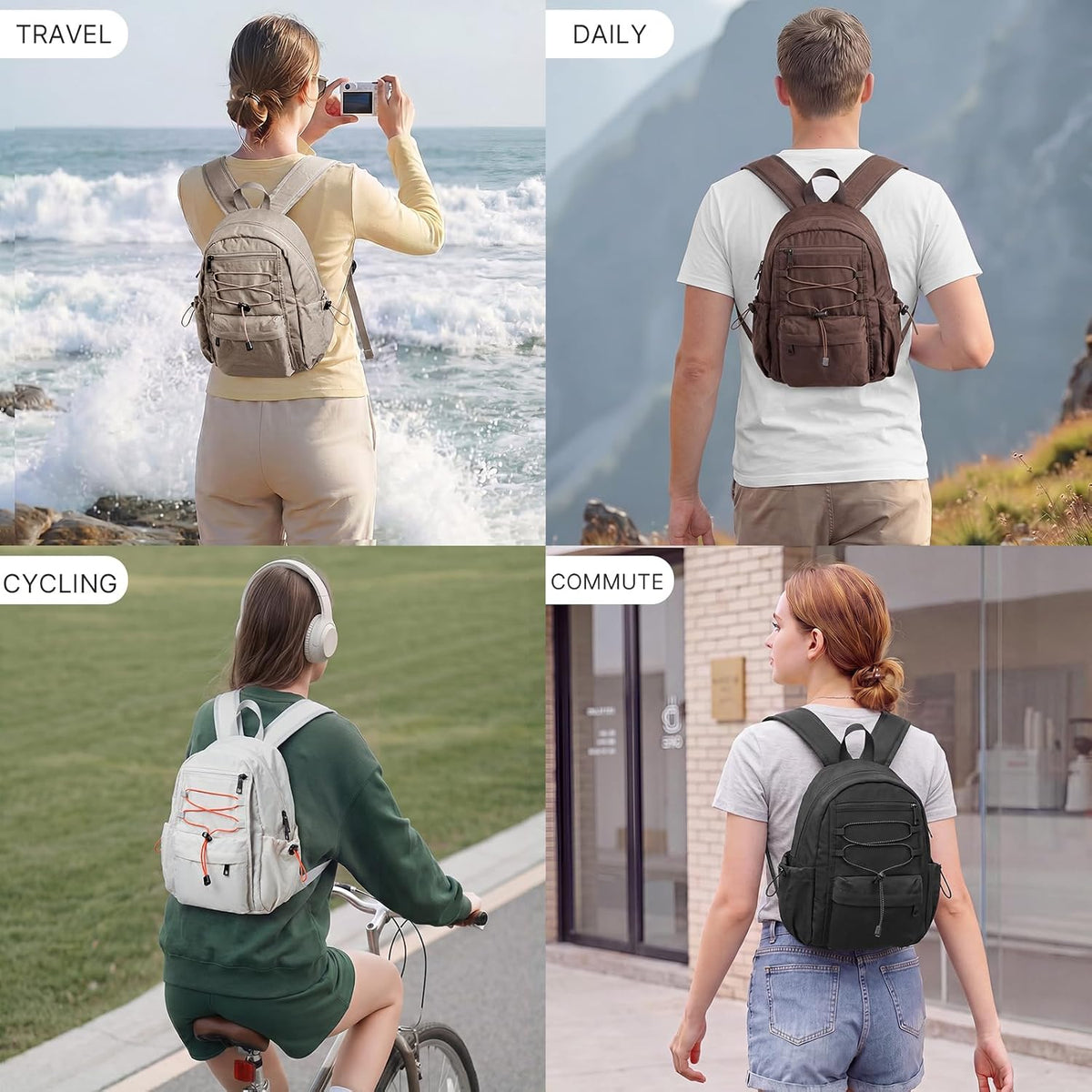 G4Free 10L Small Backpack for Women Men