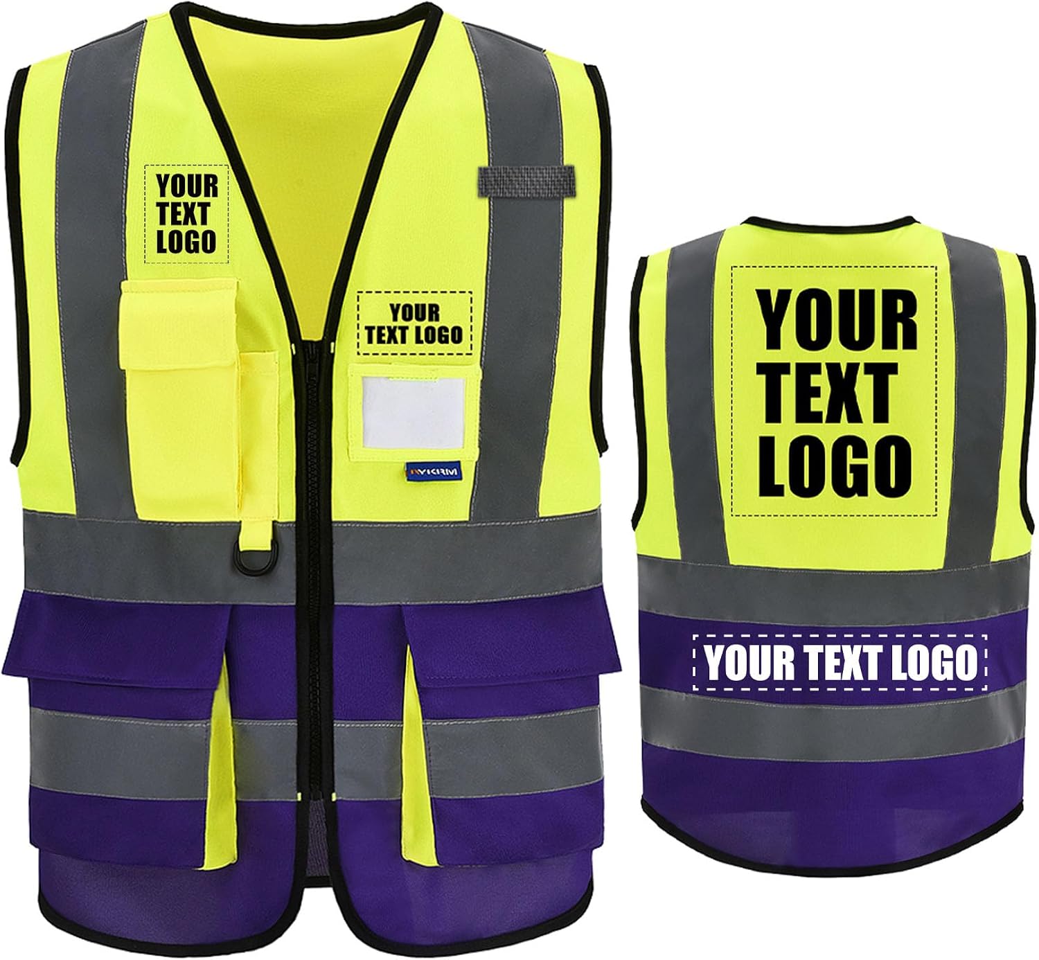 A-SAFETY High Visibility Reflective Safety Vest Customize Logo (XS-8XL)