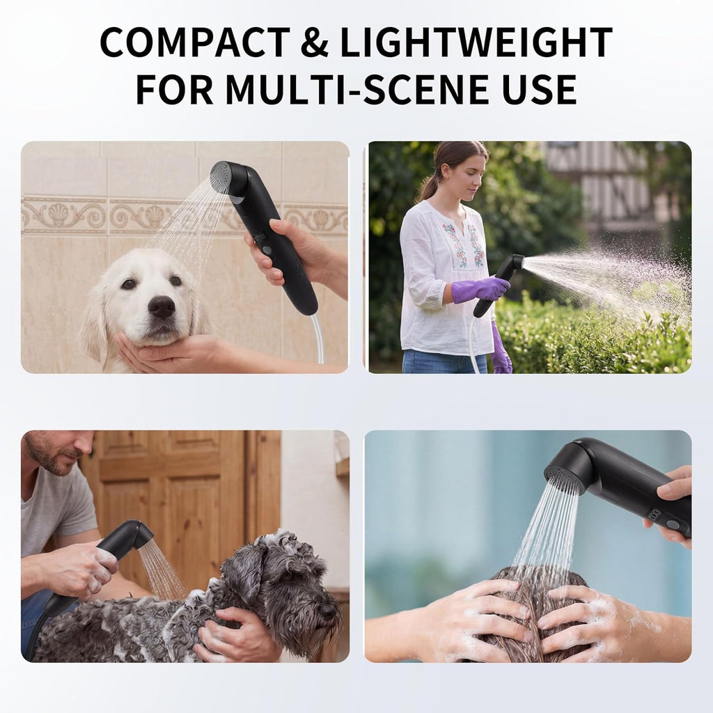 Portable Outdoor Shower, Handheld Electric Shower+8L Water Bag, IPX6 Waterproof, USB Charging, Compact and Lightweight, Suitable for Outdoor Camping, Beach Shower, Hiking, pet Bathroom