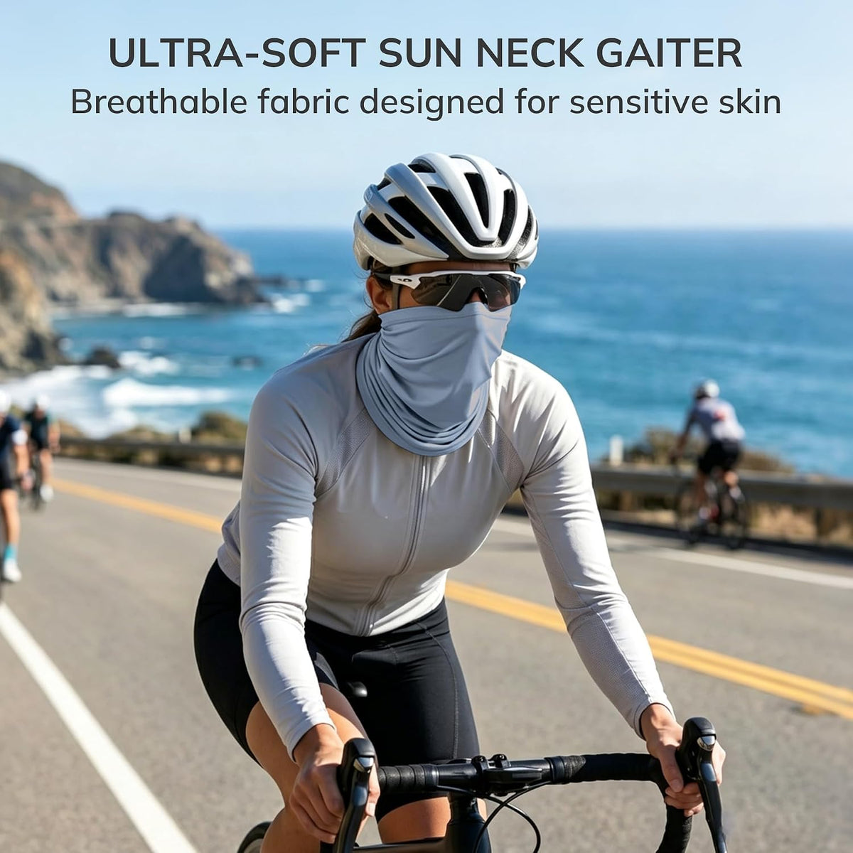 netdraw Unisex UPF 50+ Bamboo Viscose Neck Gaiter 2 Pack