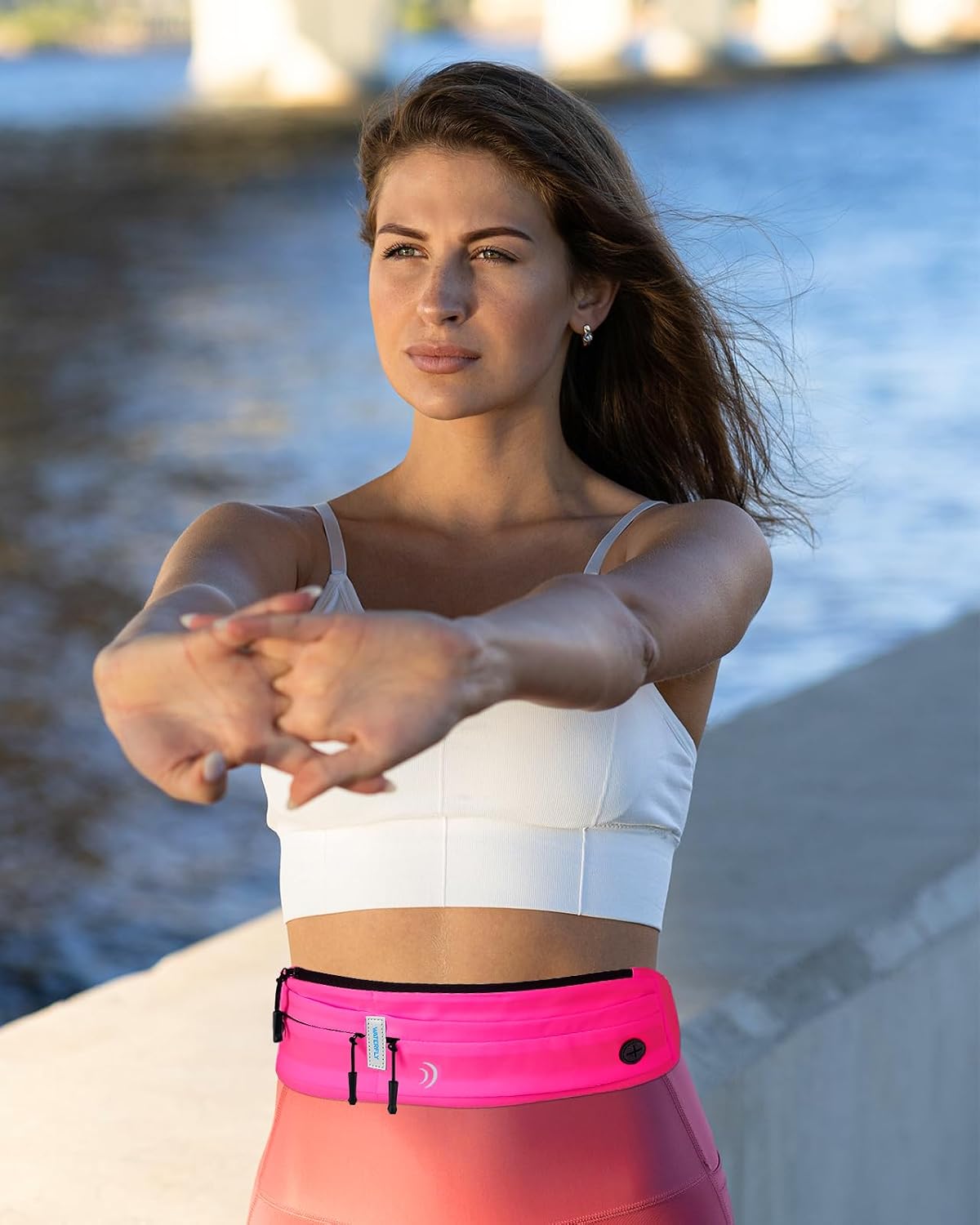 WATERFLY Running Belt Fanny Pack:Phone Holder Belt for Men Women