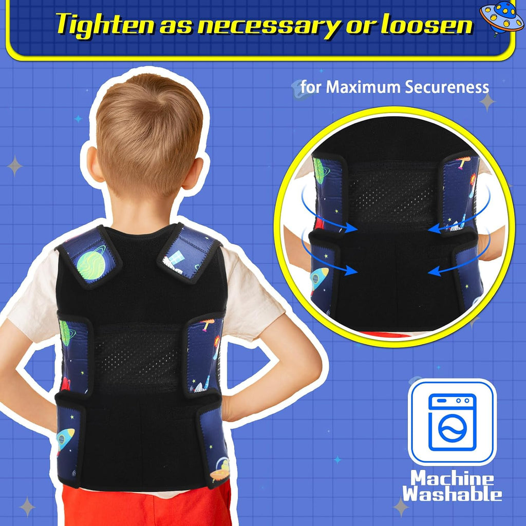 Janmercy Weighted Vest for Kids, Rocket, Small, Dark Blue
