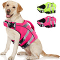 Kuoser Reflective Dog Life Jacket, Dog Life Vest for Swimming Boating