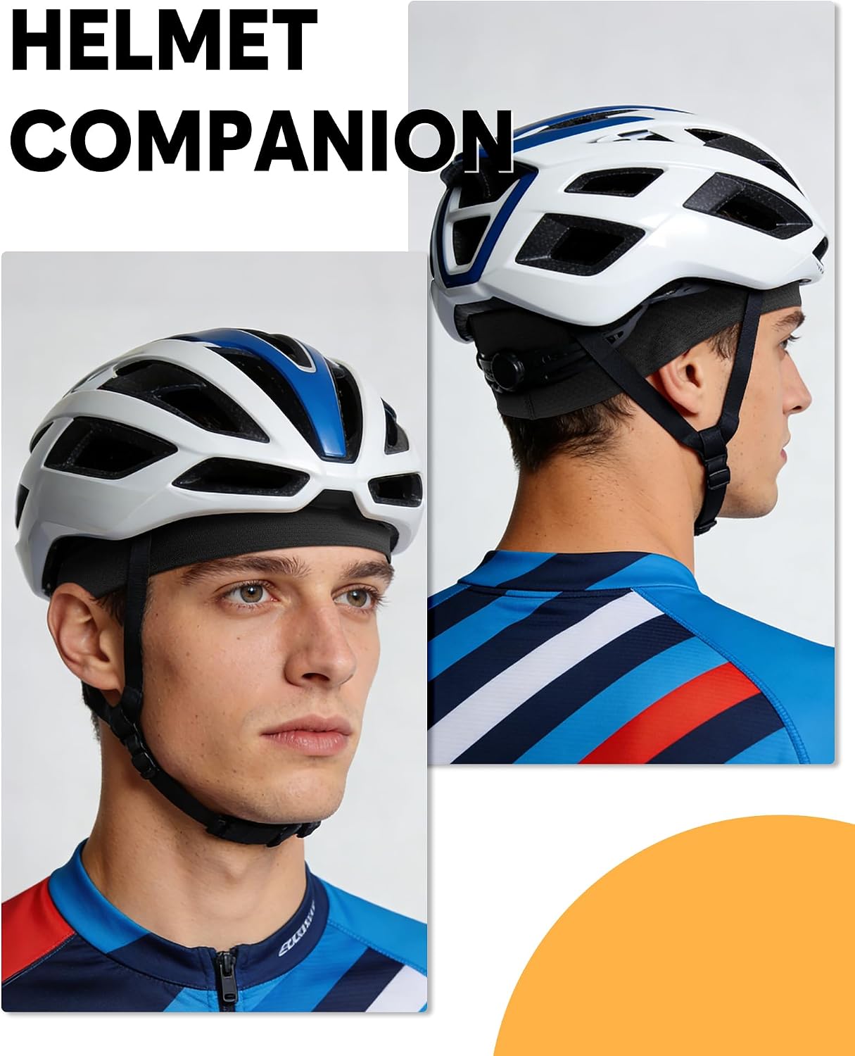 3-Pack Cooling Skull Cap Breathable Sweat-Wicking Helmet Liner for Men