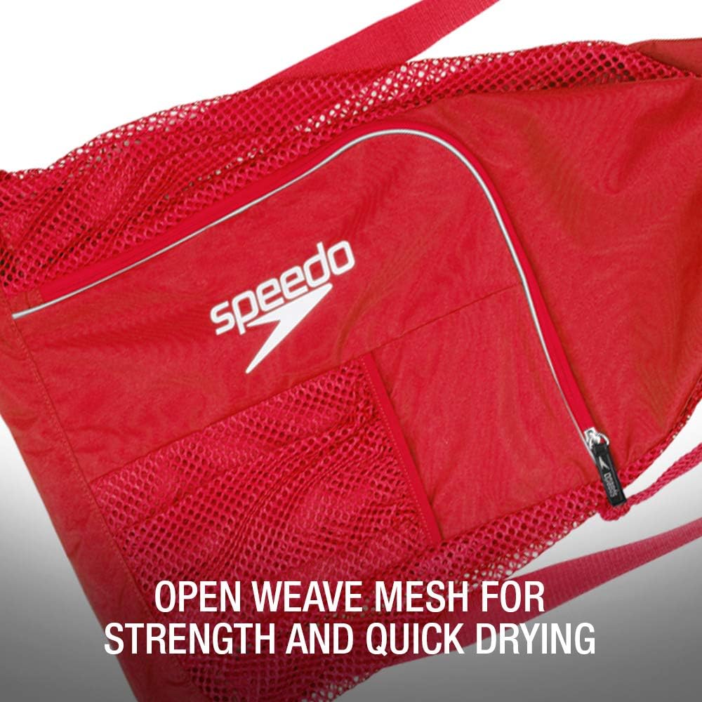 Speedo Unisex-Adult Drawstring Deluxe Ventilator Mesh Equipment Bag