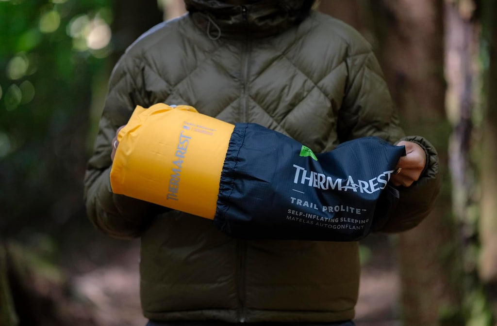 Therm-a-Rest Trail Prolite Lightweight Self Inflating Backpacking Sleeping Pad, Regular