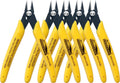 5 Pack Flush Wire Cutters Snips, 5 Inch Micro Flush Cutting Pliers