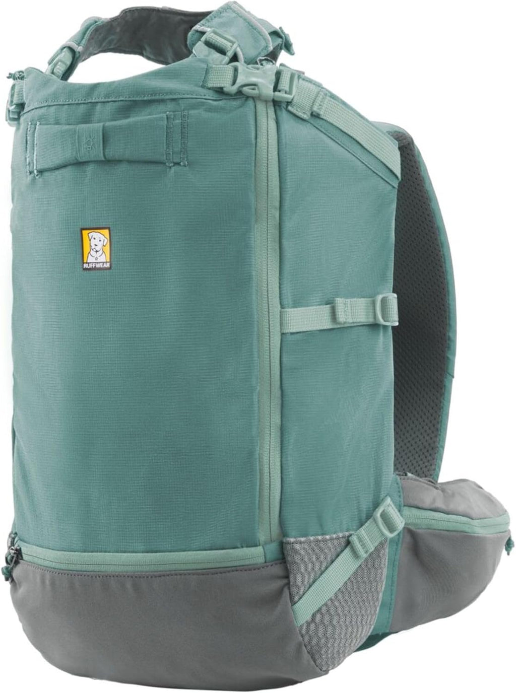Ruffwear, Hitch Hiker Dog Backpack Carrier, River Rock Green, Small