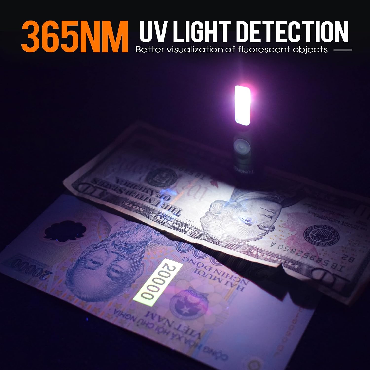 S15PRO Rechargeable keychain Flashlight,750 Lumen Mini light with COB