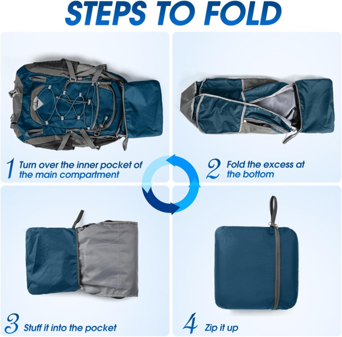 IGOLUMON Hiking Backpack 40L Packable Lightweight Camping Daypack Men Women