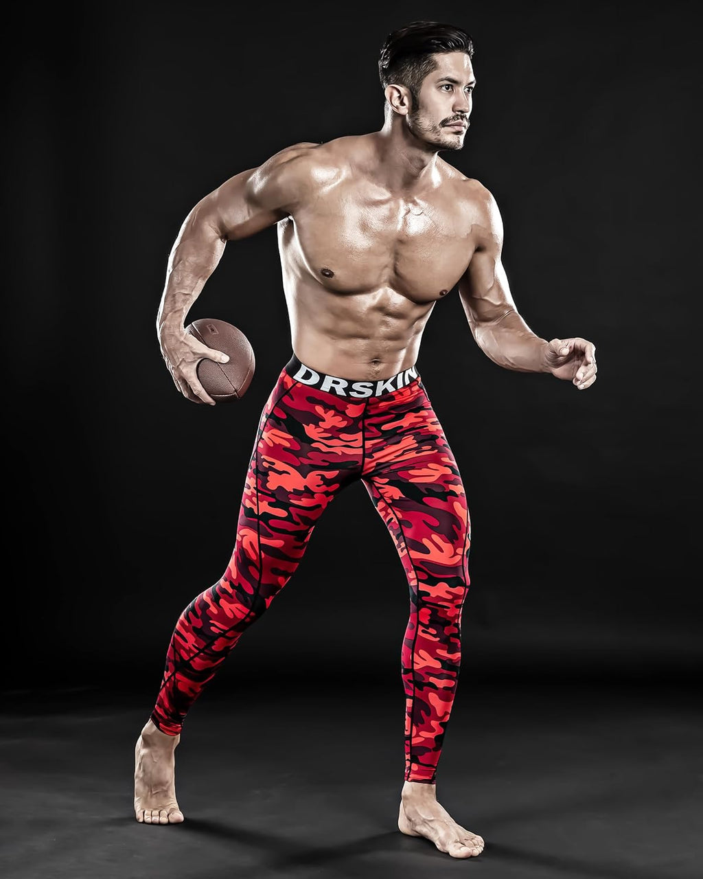 DRSKIN Men’s Compression Pants (5/4/3 Pack) Quick Dry Tights Leggings Sports Baselayer Running Gym Workout