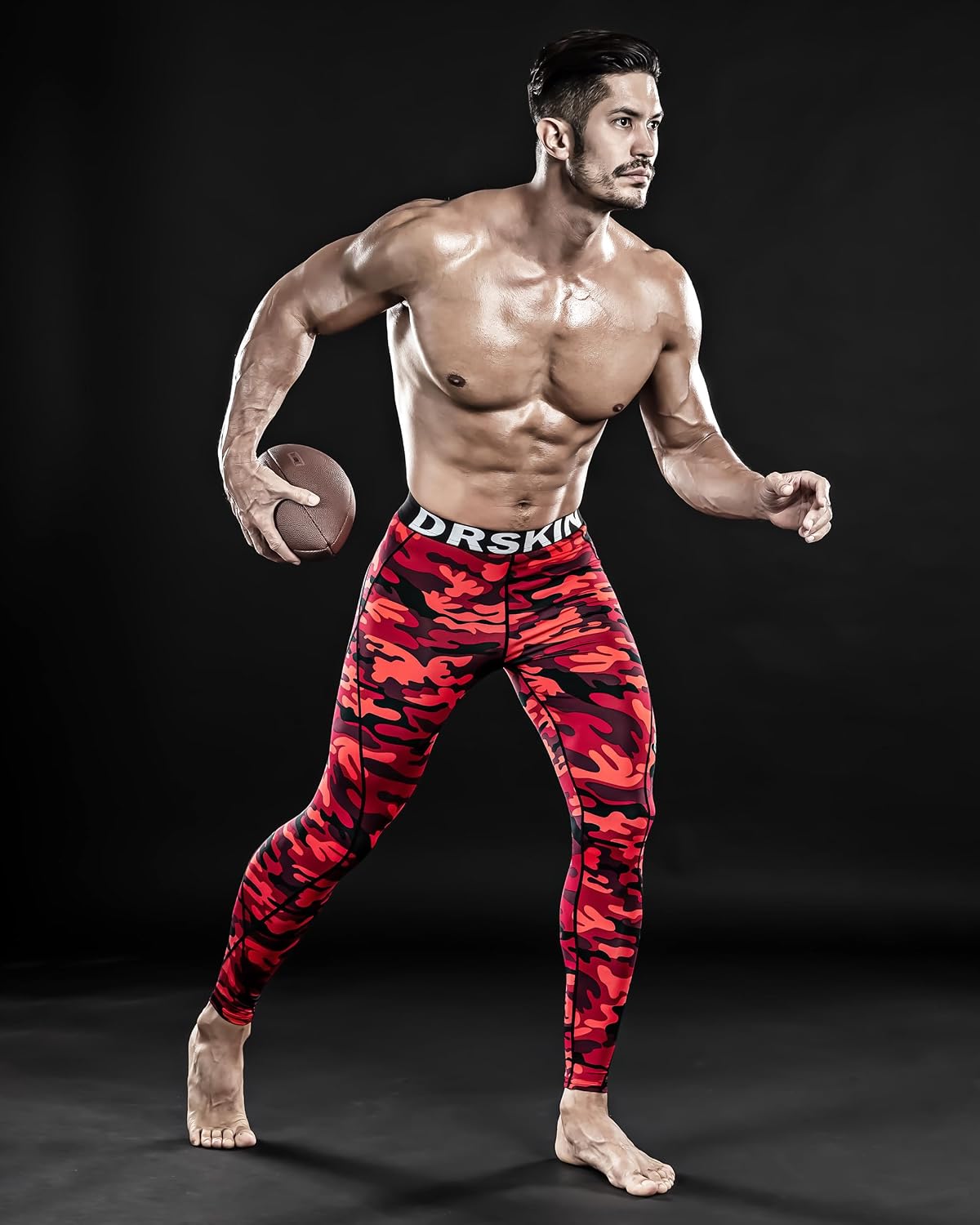 DRSKIN Men’s Compression Pants (5/4/3 Pack) Quick Dry Tights Leggings Sports Baselayer Running Gym Workout