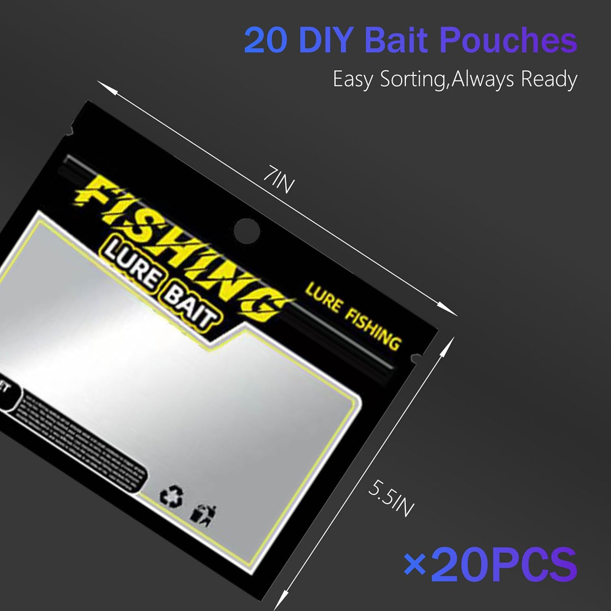 Fishing Tackle Bag Soft Plastic Bait Storage, Soft Bait Organizer