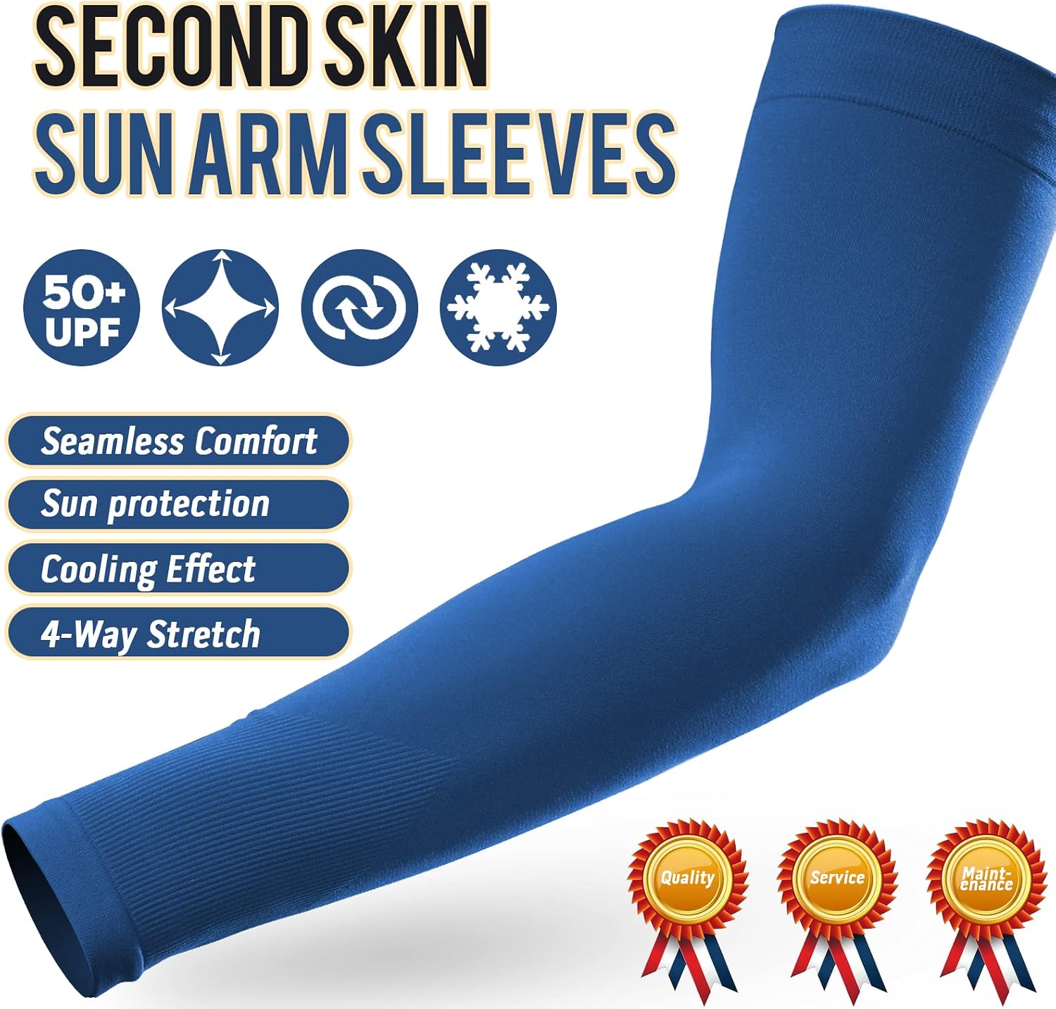 GOUNOD Arm Sleeves for Men Women, UPF 50+ Cooling Sun Protection Sleeves