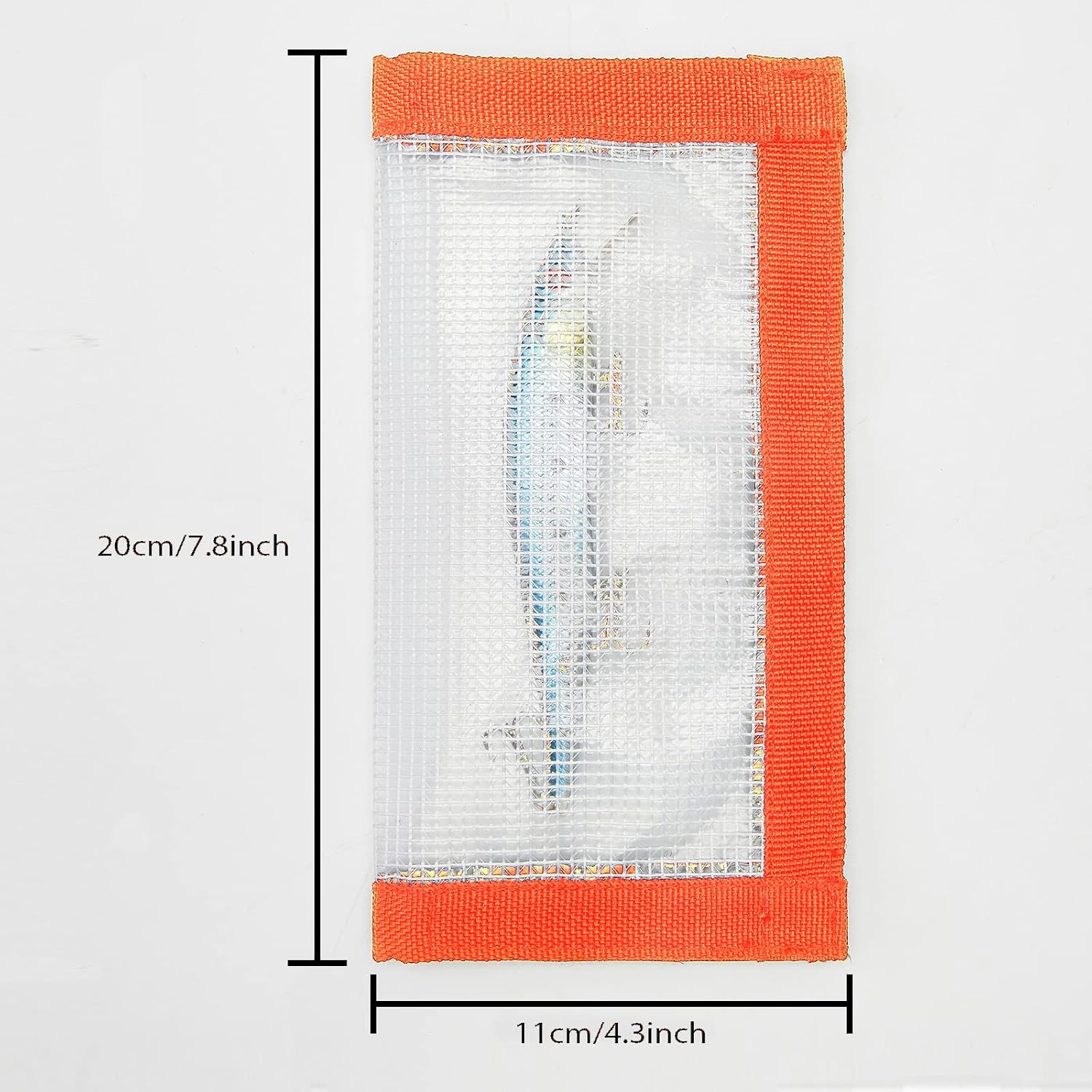 Fishing Lure Wrap for Rod, Tangle-Free Safety Hooks Cover, Secure Protectors Holder Storage for Various Bait (Orange - 4PK)