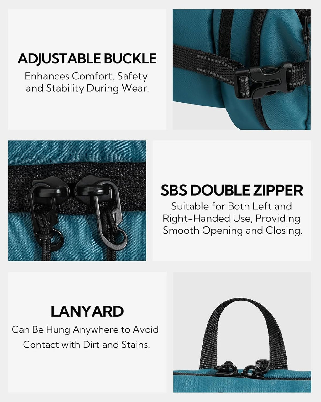 WATERFLY Fanny Pack Waist Bag: 3L Large RFID Anti-Theft for Travel