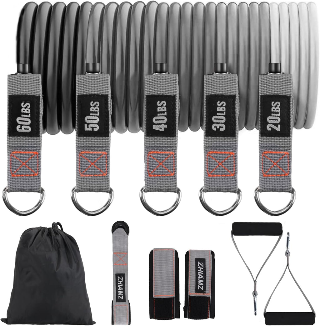 Resistance Bands with Handles, Exercise Bands with Handles, Door Anchor