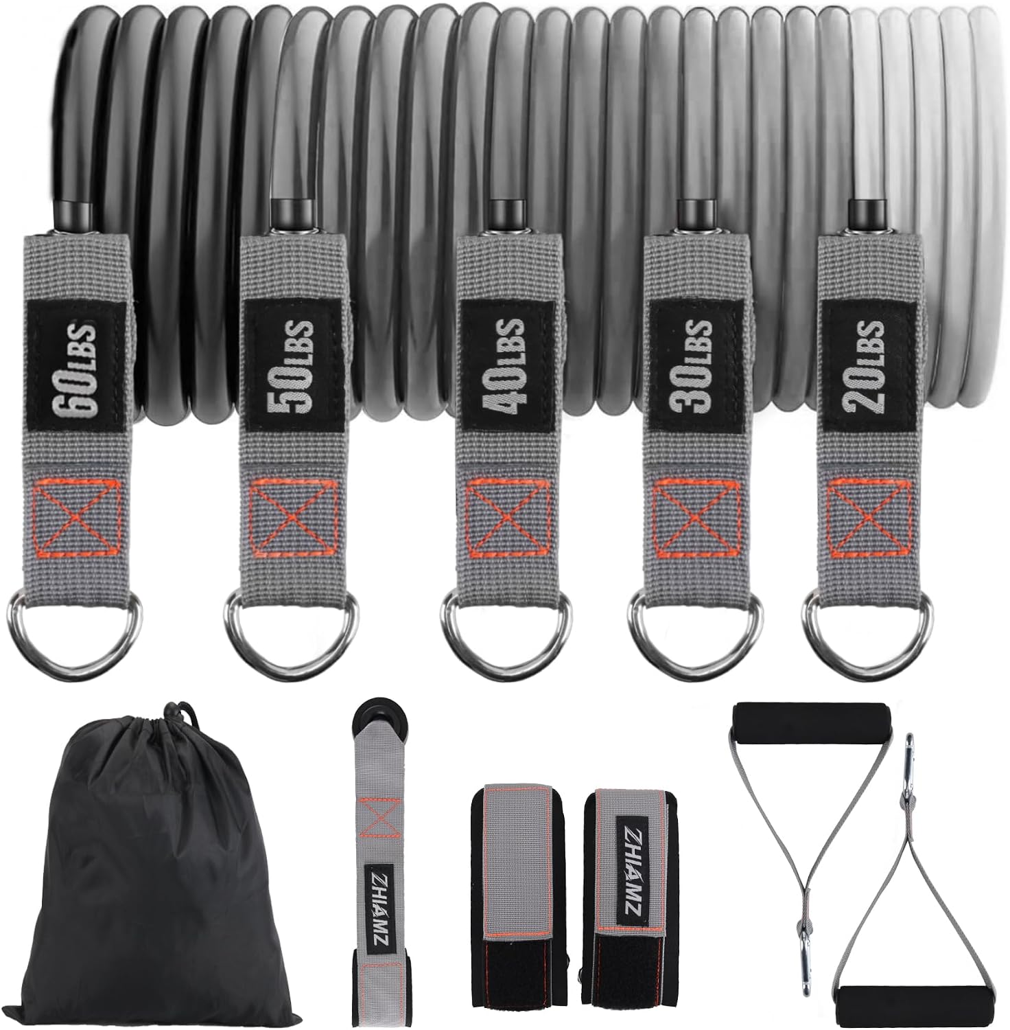 Resistance Bands with Handles, Exercise Bands with Handles, Door Anchor