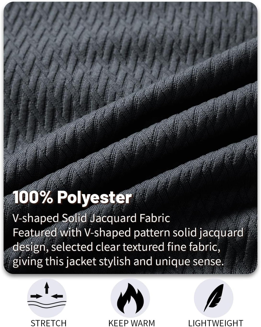 Wizoat Mens Casual Jacket Loose Fit Lightweight Jacket Varsity Bomber Jacket with Zipper