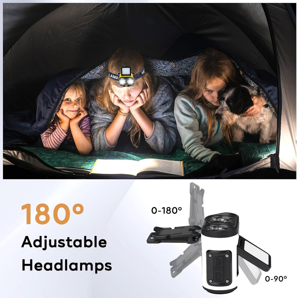 Foleto 2 Pack Hat Clip Light, Waterproof and Dust-Resistant Design