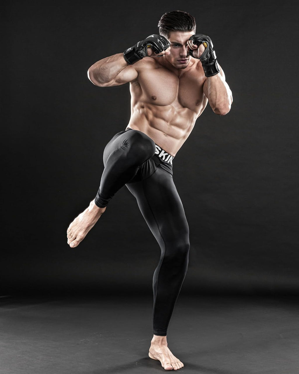 DRSKIN Men’s Compression Pants (5/4/3 Pack) Quick Dry Tights Leggings Sports Baselayer Running Gym Workout
