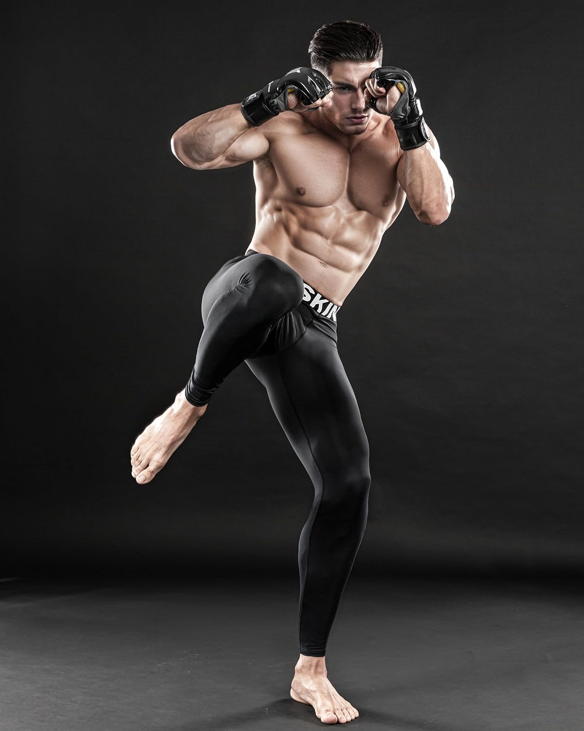 DRSKIN Men’s Compression Pants (5/4/3 Pack) Quick Dry Tights Leggings Sports Baselayer Running Gym Workout