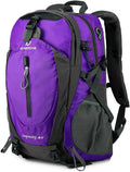 FENGDONG 40L Waterproof Lightweight Outdoor Daypack Hiking,Camping,Travel Backpack for Women Men Purple