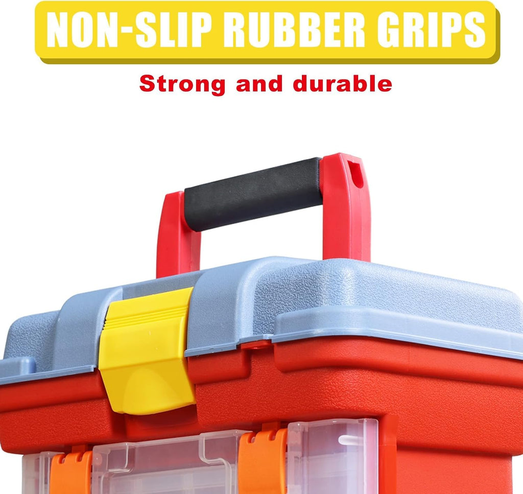 Torin Portable Tool Box, Small Parts Organizer with Drawers, tackle box